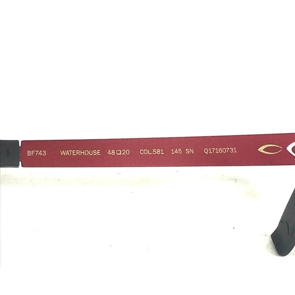 Blackfin Eyeglasses Frames BF743 WATERHOUSE COL.581 Red Gray Round 48-20-145